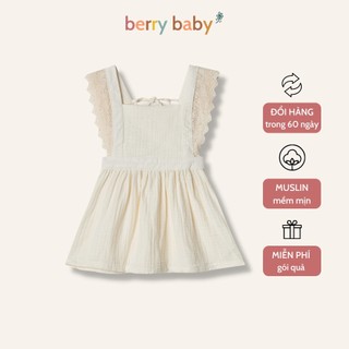 Váy cho bé gái BERRY vai cánh tiên phối ren thắt nơ sau lưng váy công chúa Jamie