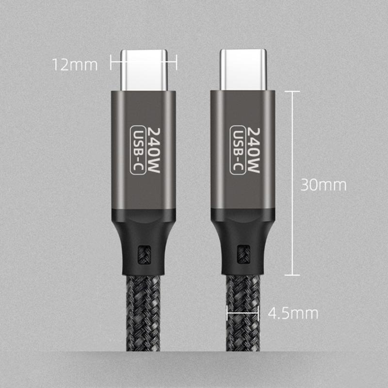 Cáp sạc nhanh Hdoorlink USB C sang USB C PD 240W PD3.1 48V 5A cho Huawei/ Xiaomi