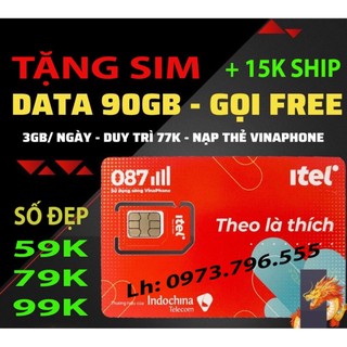 Sim itel 4g vinaphone miễn phí tháng đầu 90g gọi vinaphone free