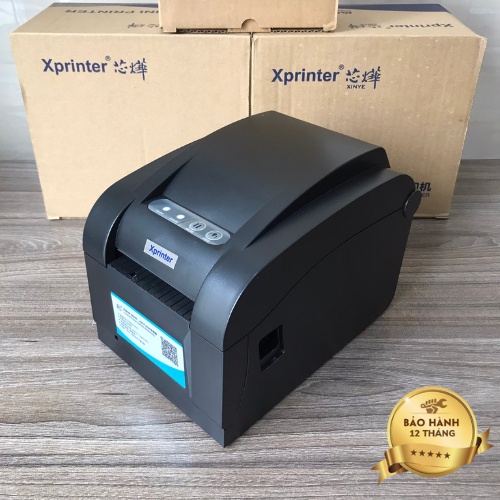 Máy in nhiệt Xprinter XP-350B, máy in tem mã vạch, in mã vận đơn GHTK, KIOTVIET,.. kết nối PC [BẢO HÀNH 1NĂM]