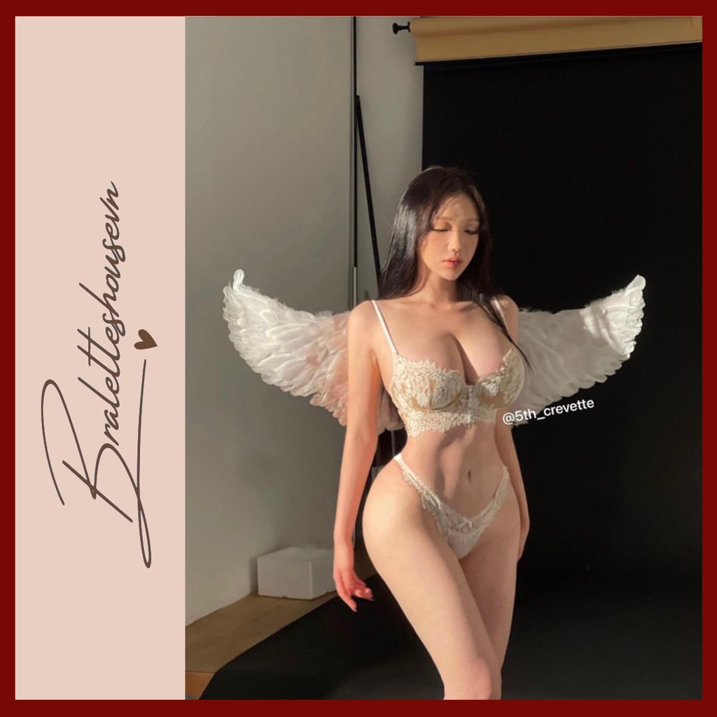PHỤ KIỆN CÁNH THIÊN THẦN ÁC QUỶ LÔNG VŨ COSPLAY HÓA TRANG HALLOWEEN PK1550 Braletteshousevn