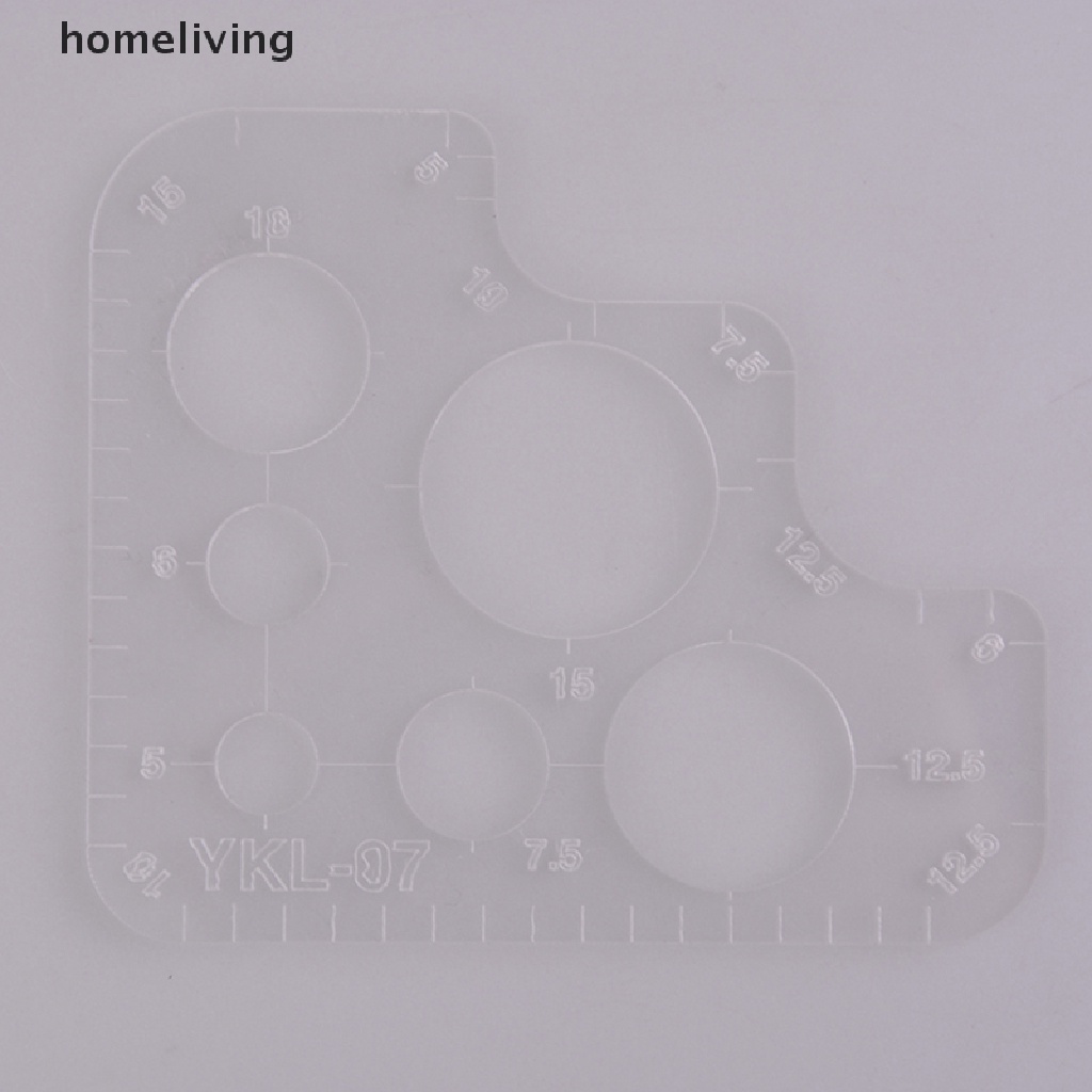 1 Thước Đo Góc Tròn Bằng acrylic Đầy Đủ Cho Đồ Da Thủ Công diy