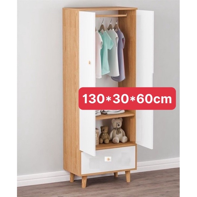 Tủ Gỗ 2 Cánh Lớn 1 Ngăn Kéo (130x30x60cm) - E3 Audio Miền Nam