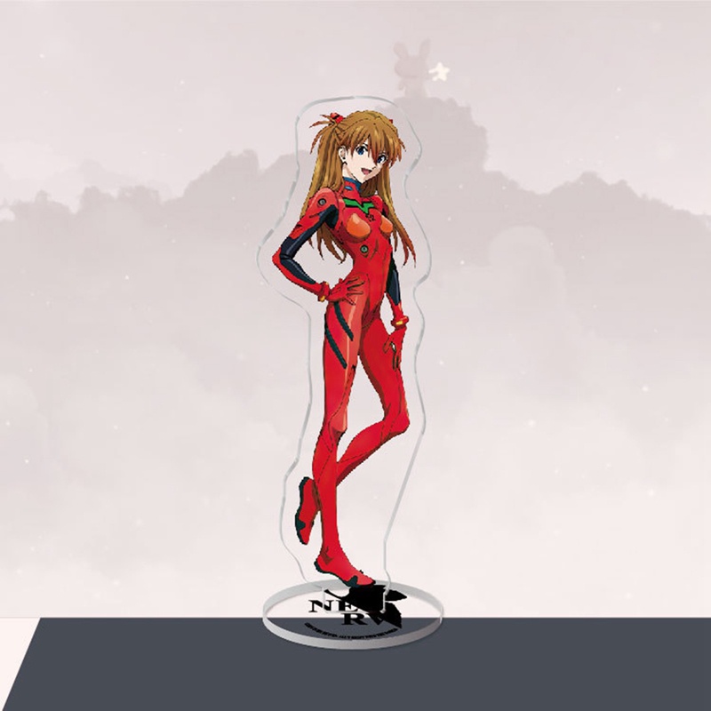 Mô Hình Nhân Vật Ayanami Rei Asuka Langley Soryu Kaworu Nagisa Đứng Bằng Acrylic Để Bàn Trang Trí