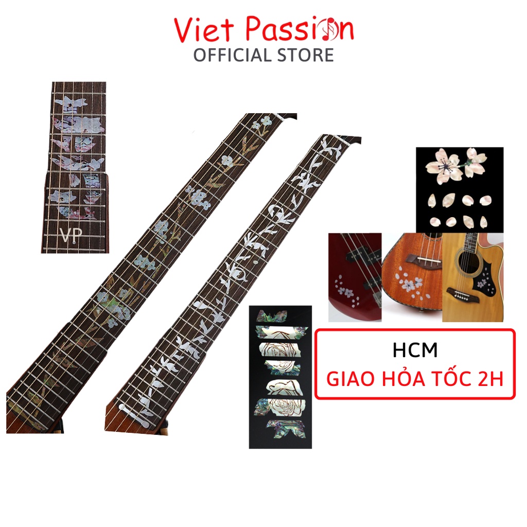 Sticker Miếng dán trang trí cần đàn guitar nhiều mẫu Viet Passion HCM