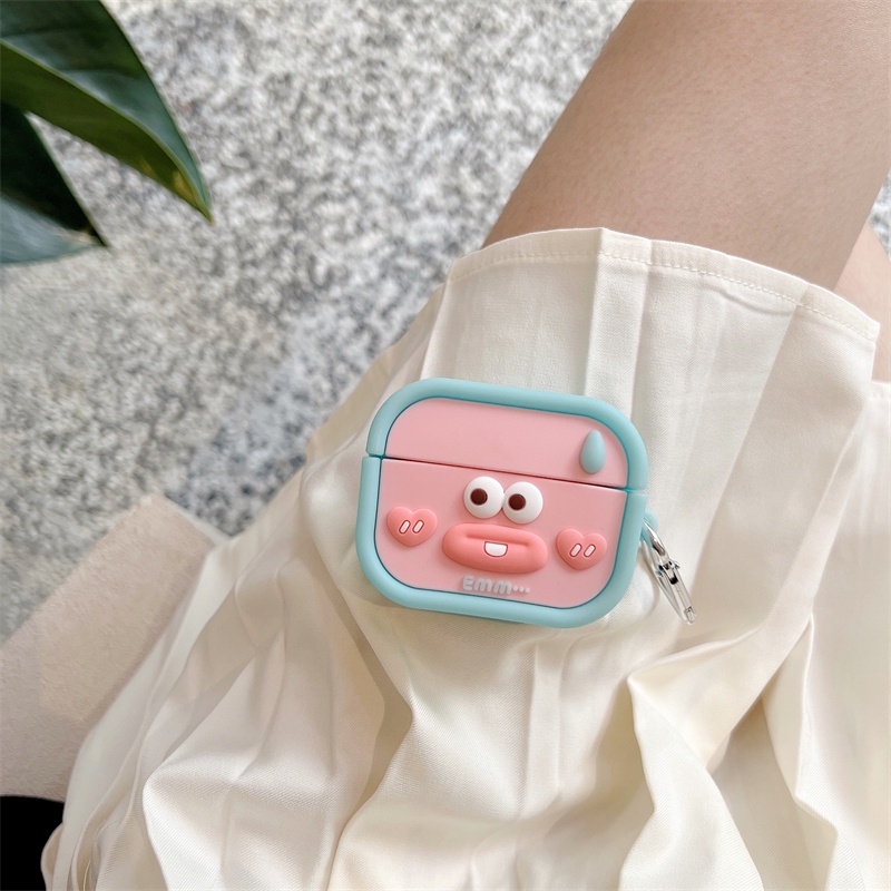 Vỏ Bảo Vệ Hộp Sạc Tai Nghe Bluetooth Oppo Enco Air & Air2 Pro / Enco Free2 / 2i Bằng Silicon Hình Xúc X