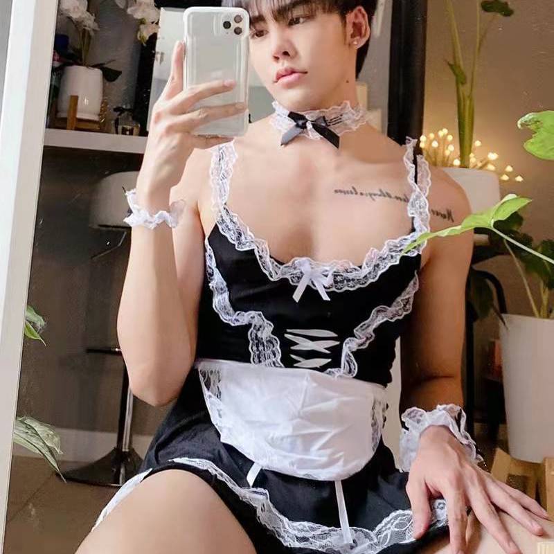 Bộ Đồ Hóa Trang Cô Hầu Gái Quyến Rũ Cho Nam