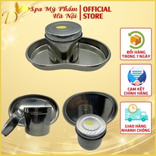 Hũ Inox Đựng Bông Khay inox Hạt Đậu Dùng Trong Y Tế Spa