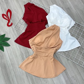 áo lệch vai tay phồng chất đẹp
