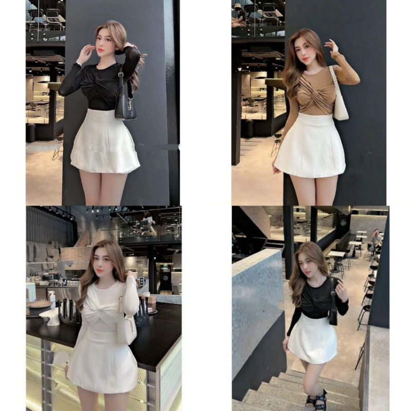 Áo lưới xoắn ngực có đệm vai loại 1 QC ( hình tự chụp )