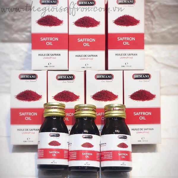 Tinh dầu Nhụy hoa nghệ tây Saffron Oil HEMANI 30ml