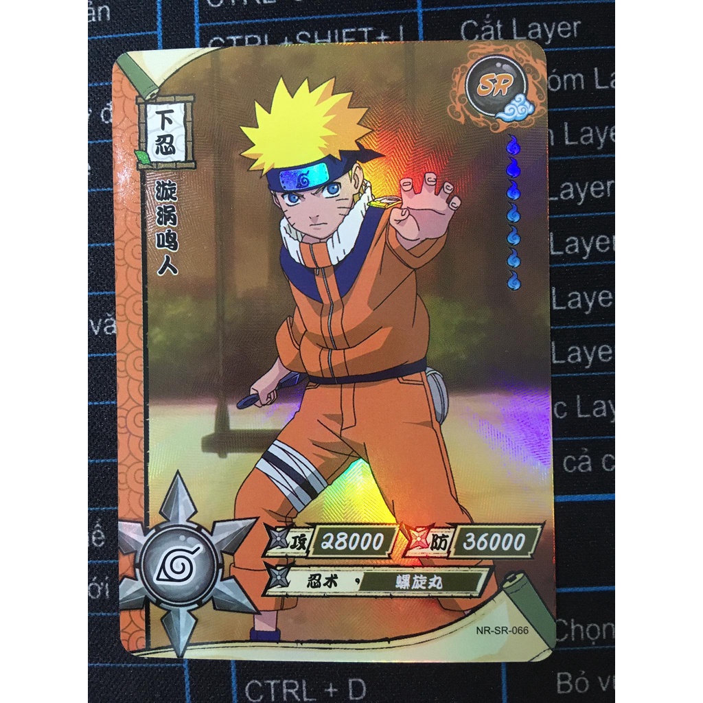(Rain15) Thẻ bo góc nhân vật UZUMAKI NARUTO