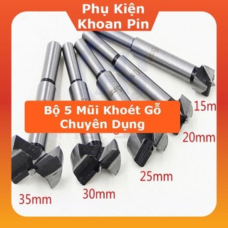Bộ 5 mũi khoét gỗ 15-20-25-30-35mm (P140)
