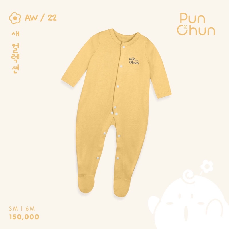 Punchun - Bộ liền Body dài liền tất chân xinh xắn bốn mùa