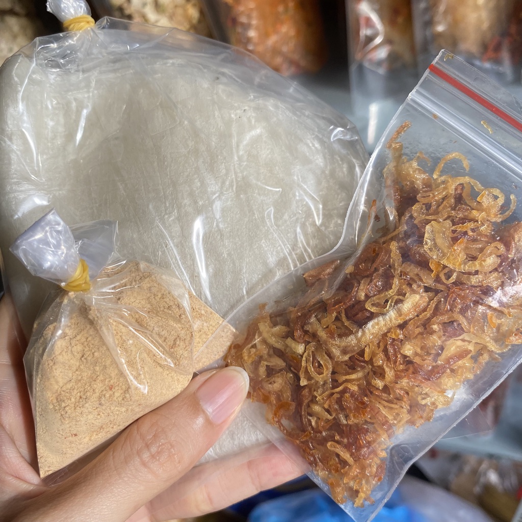 Bánh Tráng Dẻo Cuốn Hành Muối Set 100g Phơi Sương Dẻo Hành Mềm Ngọt Nguyên Chất