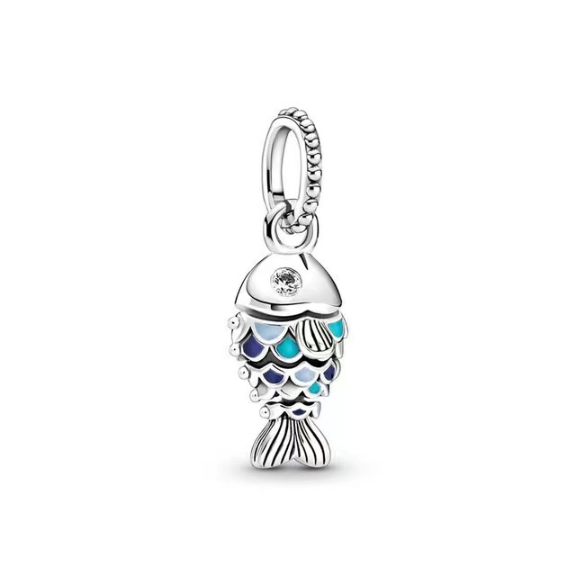 Hạt Charm Mạ Bạc 925 Dùng Làm Trang Sức DIY