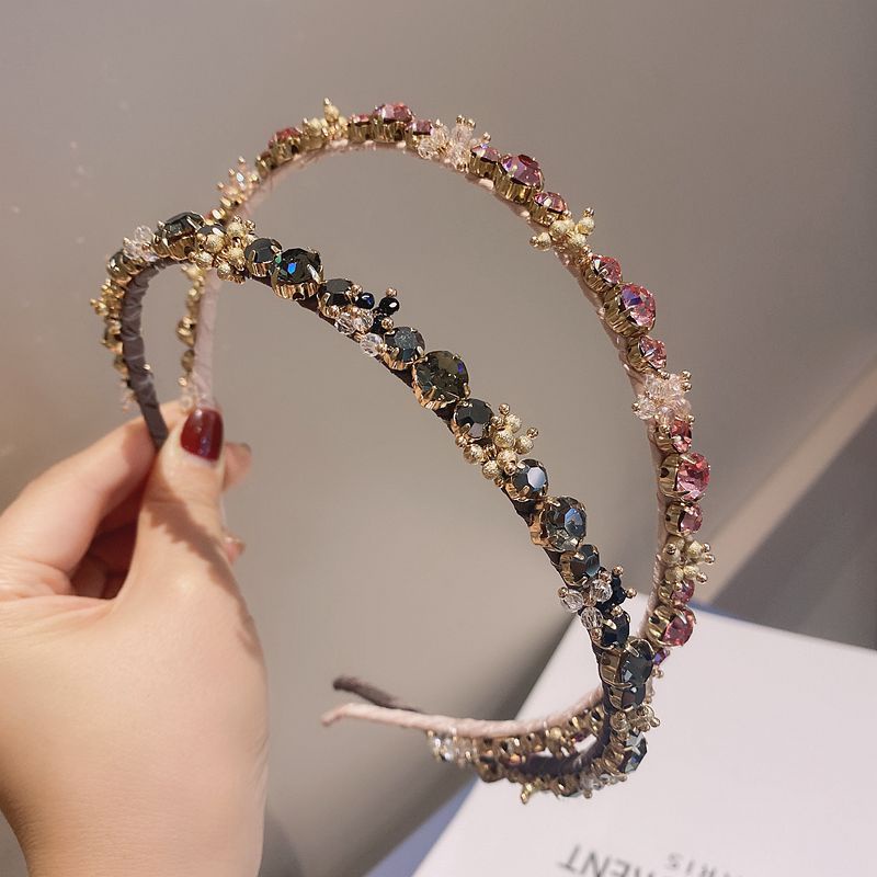 Băng Đô Cài Tóc Đính Đá Pha Lê Nhiều Màu Sang Trọng