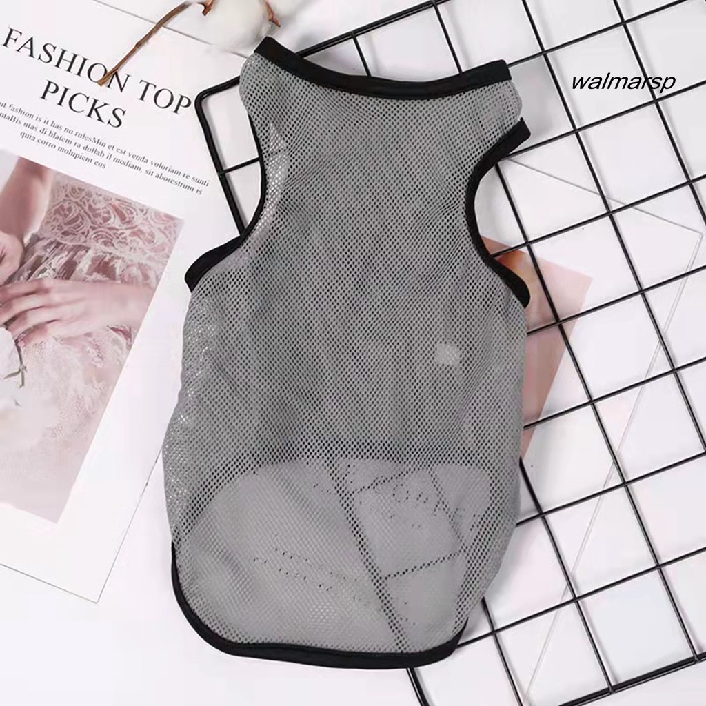 Áo Thun Trơn Bằng Vải Lưới Thoáng Khí Nhanh Khô Dành Cho Chó Cưng