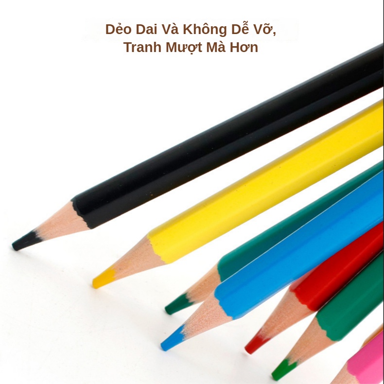Hộp Thiếc 72 Màu Bút Chì Màu Dầu