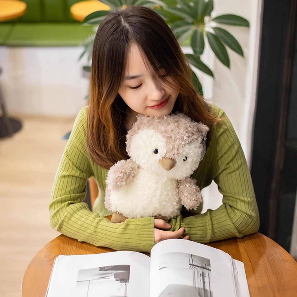 Thú Nhồi Bông Hình Cú / Gà / Cừu Mềm Mại Kích Thước Lớn Trang Trí Nhà Cửa