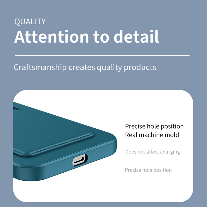 Ốp Điện Thoại TPU Kèm Ngăn Đựng Thẻ Cho Redmi 12 Note 12 4G 12S 11 11s 10 9 8 Pro + 10s 9S YTKB2