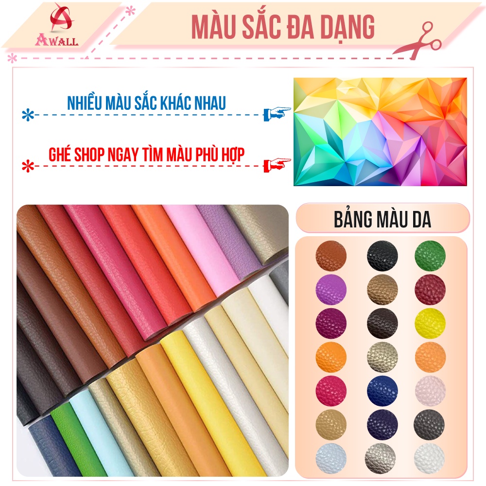 Miếng dán vải da PU tự dính sửa chữa ghế sofa cỡ lớn đồ da cao cấp nhiều màu đẹp | BigBuy360 - bigbuy360.vn