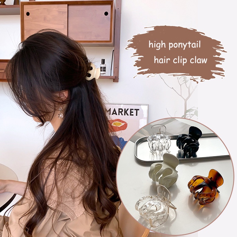 Kẹp Càng Cua Cố Định Tóc Đuôi Ngựa Hình Bạch Tuộc Cỡ Nhỏ Kiểu Hàn Quốc
