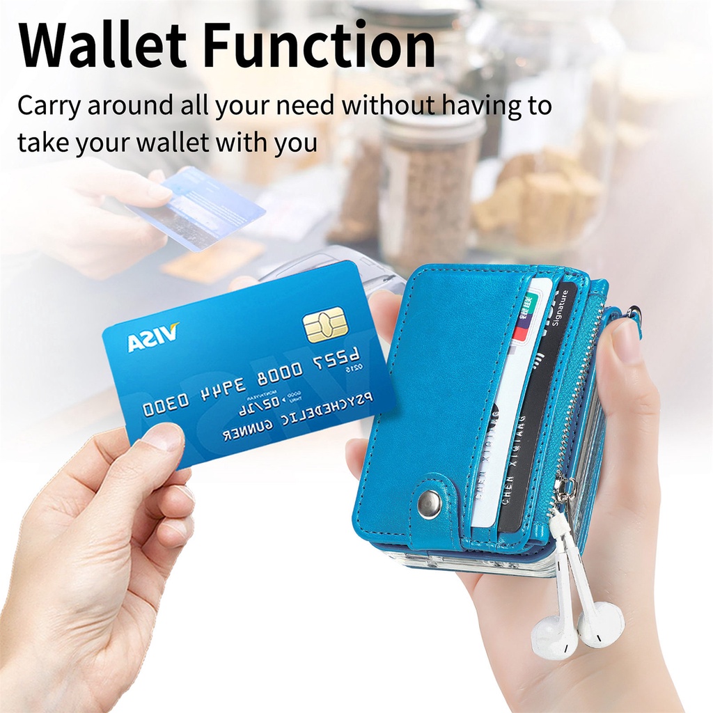 Ốp Lưng Ví Da Cho Samsung Galaxy Z Flip 3 Flip 4