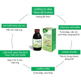 Bổ phế Bảo Thanh trẻ em giúp bổ phế,giảm ho,giảm tăng tiết đờm,khản tiếng do ho kéo dài