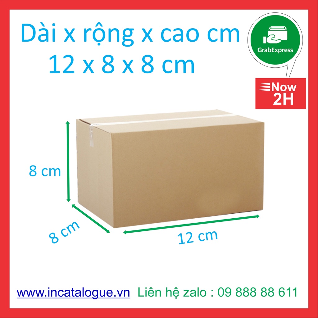 Hộp carton, thùng giấy đóng hàng Giá rẻ gói hàng nhiều kích thước 6x8x10x12x15x18x20 x25
