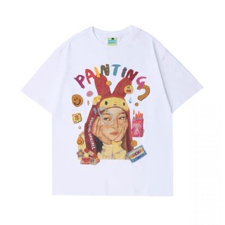 Áo thun Panting Treminal - Áo thun unisex phong cách vintage màu trắng - A037