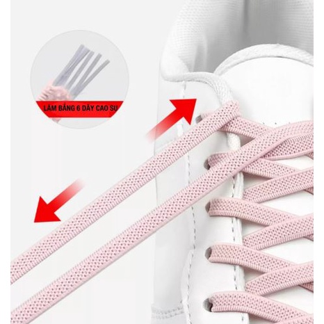 KAYFIA Dây Giày Kèm Khóa Nam Châm Không Cần Buộc Tiện Dụng