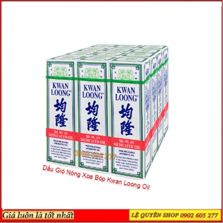 Dầu Gió Nóng Xoa Bóp Kwan Loong Oil - ĐỦ SIZE 15ML