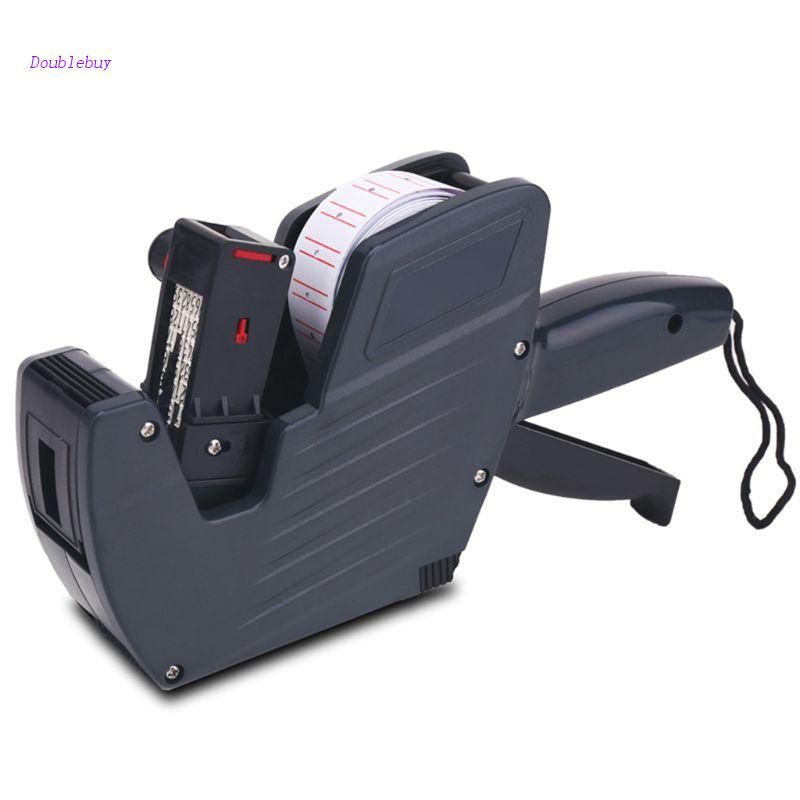 Dụng Cụ Dán Nhãn 8 Chữ Số Bằng Giấy Màu Đỏ Dùng Trưng Bày Bán Lẻ + Mực Ro