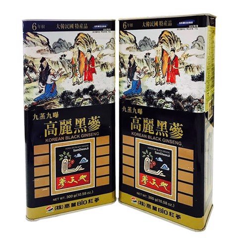 Hắc Sâm Củ Khô Hộp Thiếc Daedong, Hộp 300g - Nhân Sâm Hàn Quốc Thượng Hạng