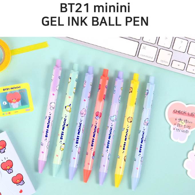 Bút bi BT21 MININI GEL INK BALL PEN