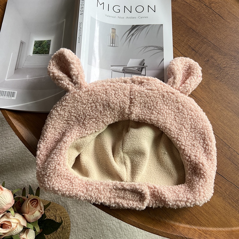 Mũ Lông Giữ Ấm Tai Thỏ Dễ Thương Cho Nữ