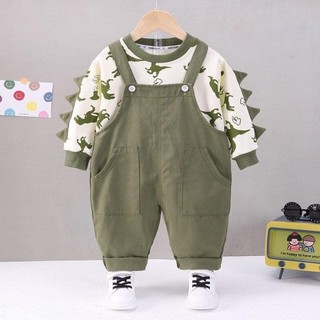 Set yếm kèm áo khủng long cho bé