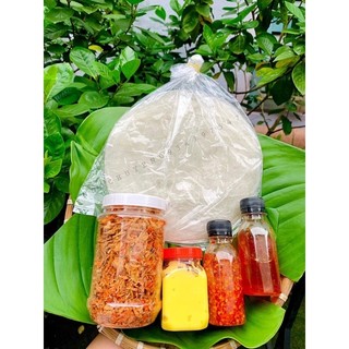 Tổ hợp combo bánh tráng phơi sương tròn siêu cuốn