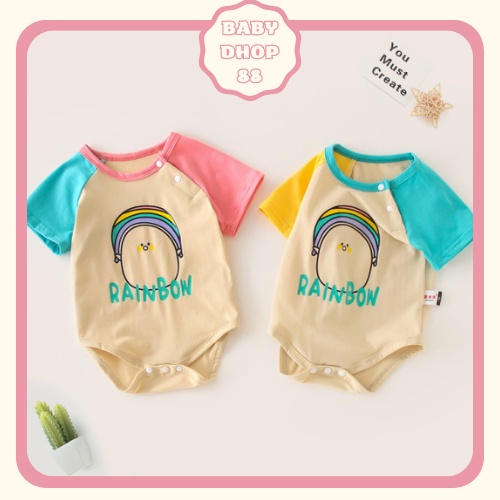 Bộ body chip bodysuit ngắn tay cho bé trai bé gái sơ sinh siêu dễ thương M22.3.1