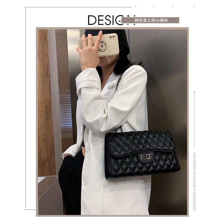 ✘Túi Xách Da Đeo Chéo Phong Cách Chanel Thời Trang Cho Nữ