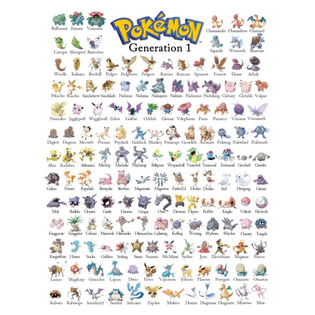 Mô hình Pokemon Tomy chính hãng - Gen 1