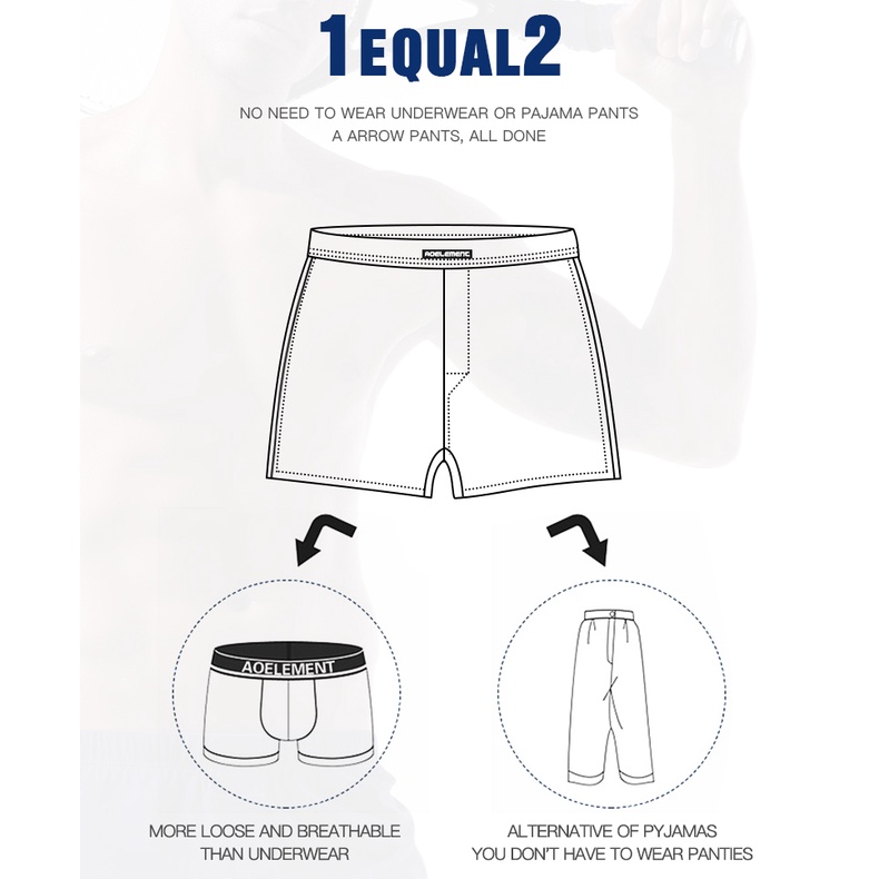 Quần Lót Boxer Chất Liệu Cotton Thoáng Khí Dáng Rộng Thời Trang Cho Nam 037