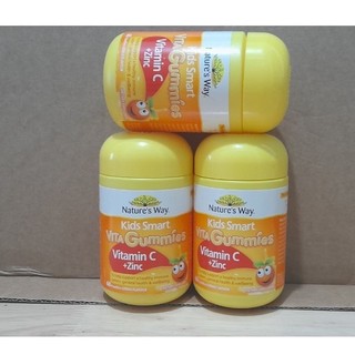 Kẹo dẻo bổ sung vitamin c và kẽm nature's way kids smart vita gummies vitamin c + zinc 60 viên và 120 viên của úc