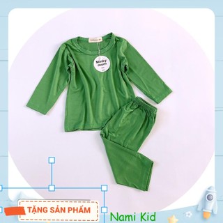 COMBO 3 Bộ Thun Áo Dài Tay Kèm Quần Dài Bé Trai Bé Gái 1-4 Tuổi Minky Mom Đủ Màu