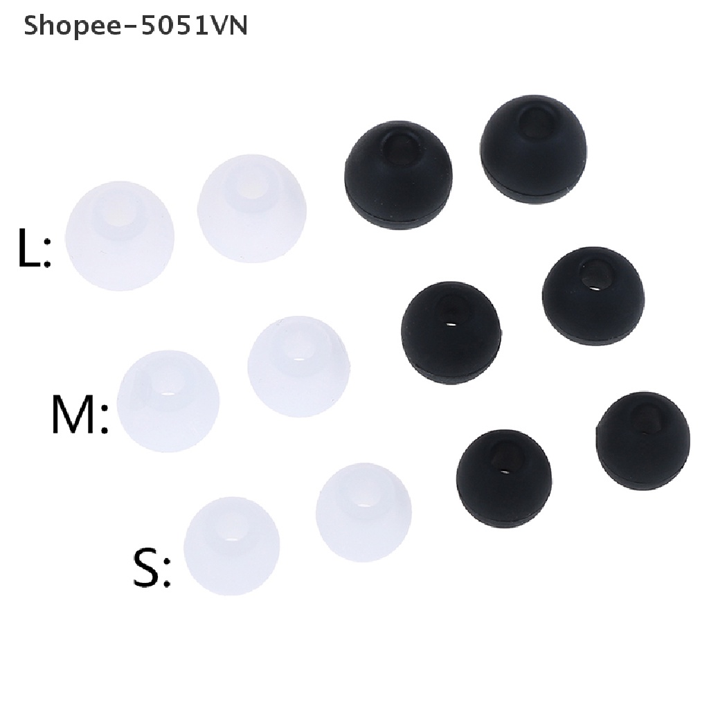 Set 6 Cặp Nút Cao Su silicone Bọc Tai Nghe Nhét Tai Thông Dụng