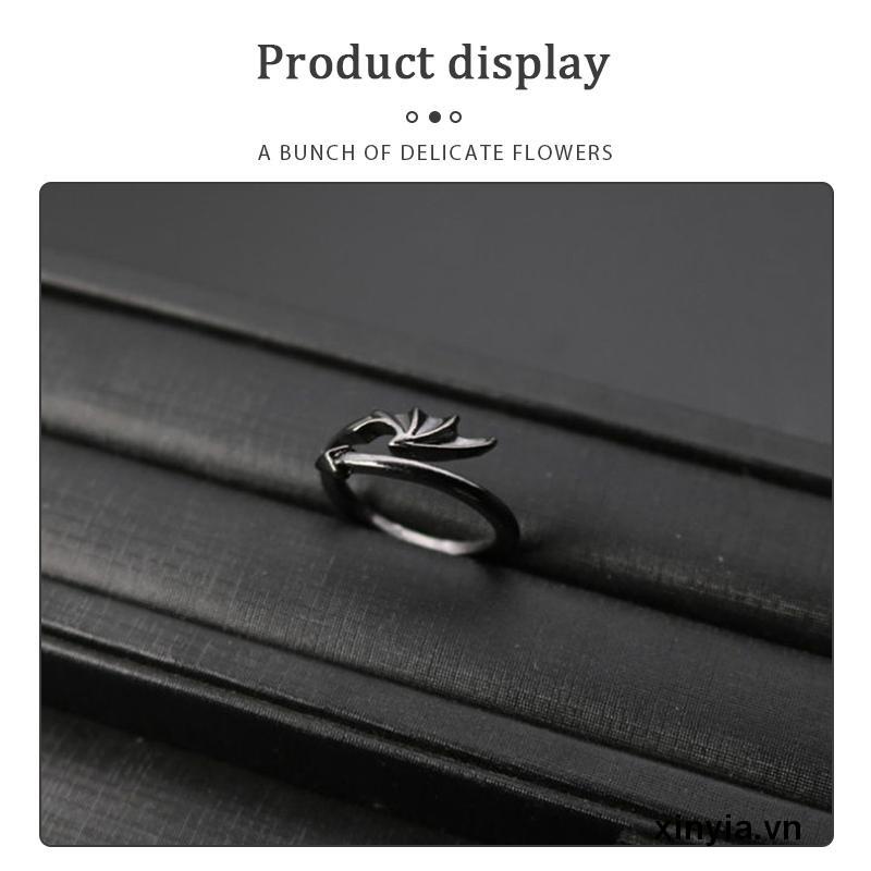 Nhẫn Đôi Cánh Thiên Thần Ác Quỷ Sáng Tạo Cá Tính Phong Cách Nhật Hàn Cho Nam Và Nữ