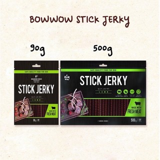Gói to 500g - Snack thịt que mềm Bowwow Stick Jerky cho cún 🐶