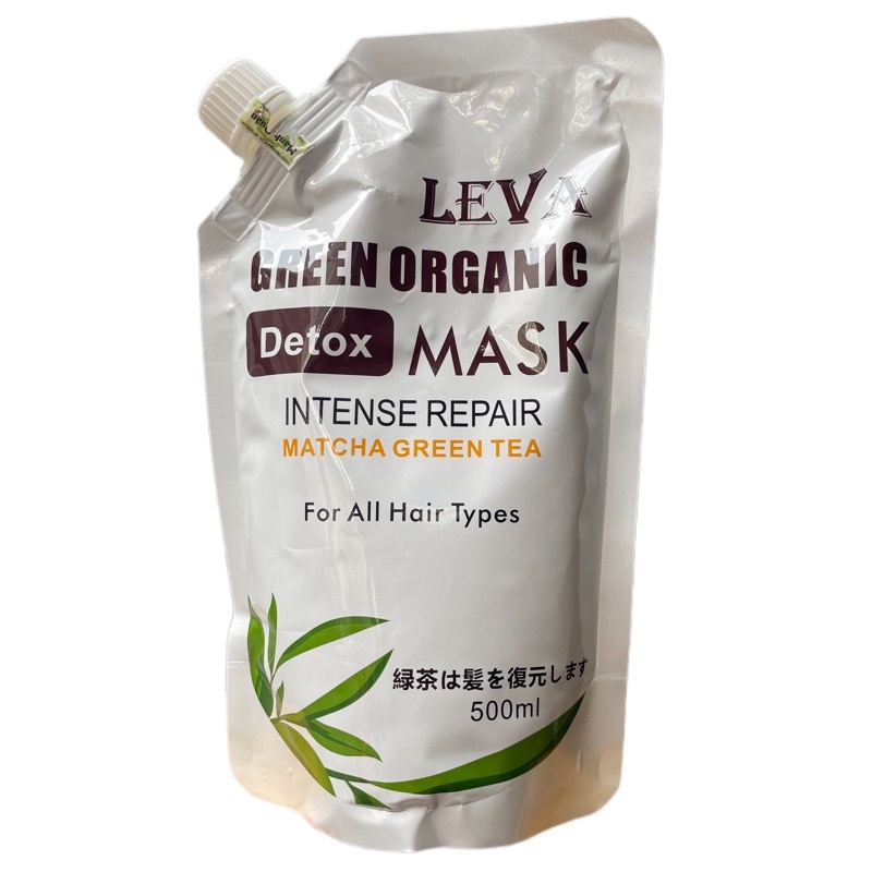 Hấp ủ tóc thải độc chuyên phục hồi và dưỡng tóc mềm mượt LEVA Green Organic DETOX Mask 500ml [ Fanola ]