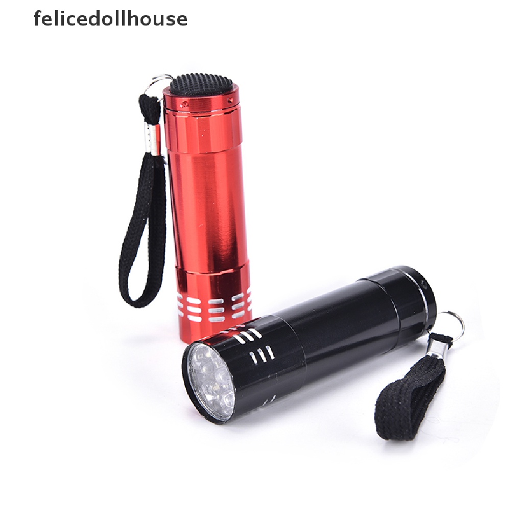 Đèn pin mini tia cực tím uv 9 bóng led chất lượng